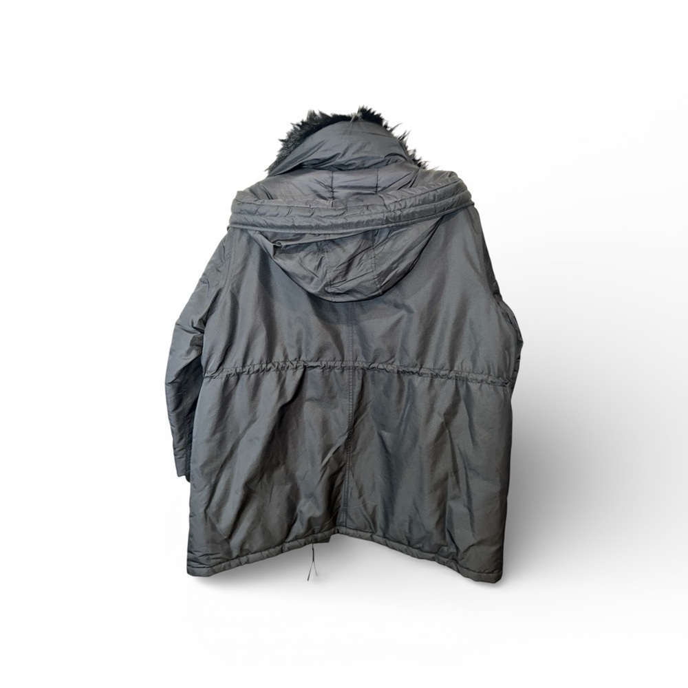 The Kooples Paris Black Faux Fur Hooded Puffer Parka Coat Size M Women’s NWT - Picture 4 of 11